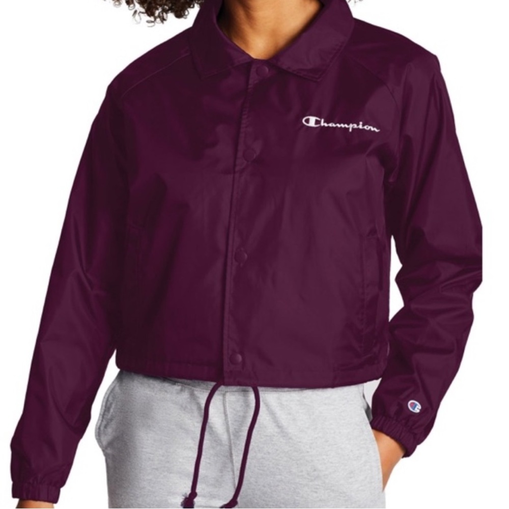 Champion Purple Heritage Sporty Cropped Jacket Size Small